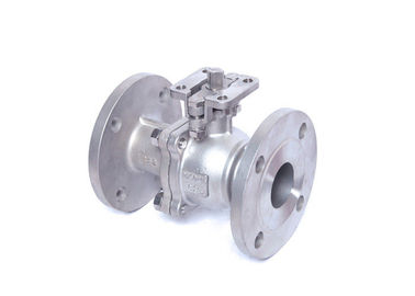 Electric Actuator High Pressure Two Piece Ball Valve Full Port Double Flange Ends