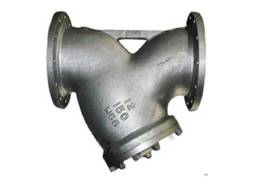 Compact Flanged Y Type Strainer With NPT Drain Plug ASME B 16.34 Design