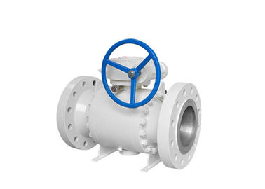 Forged Body Trunnion Mounted Ball Valve Corrosion Resistant With Gear Operated