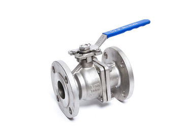 RF CF8 CF8M WCB Double Flange End Ball Valve , Soft Seat Split Body Valve