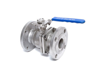 RF CF8 CF8M WCB Double Flange End Ball Valve , Soft Seat Split Body Valve