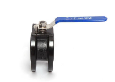 WCB Carbon Steel Wafer Type Ball Valve With Stainless Steel Handle