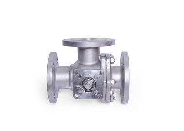 Q45F 16P T - Port 3 way Flange CF8M Ball Valve Floating High Platform Control Valve