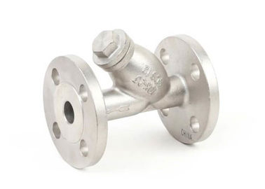 JIS Standard Stainless Steel Y Strainer Flanged Connection , 10K~20K Rating