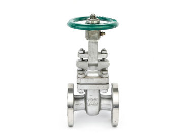 ANSI 150lb Flanged Stainless Steel Gate Valve With Handwheel , Straight Through Type