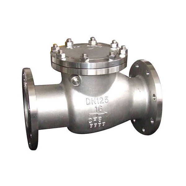 Lower Pressure Swing Check Valve For Domestic Sewage / Seawater / River Water