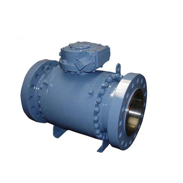 API 6D Cast Body Ball Valve Trunnion Mounted With Straight Through Type