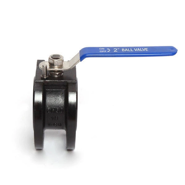 WCB Carbon Steel Wafer Type Ball Valve With Stainless Steel Handle