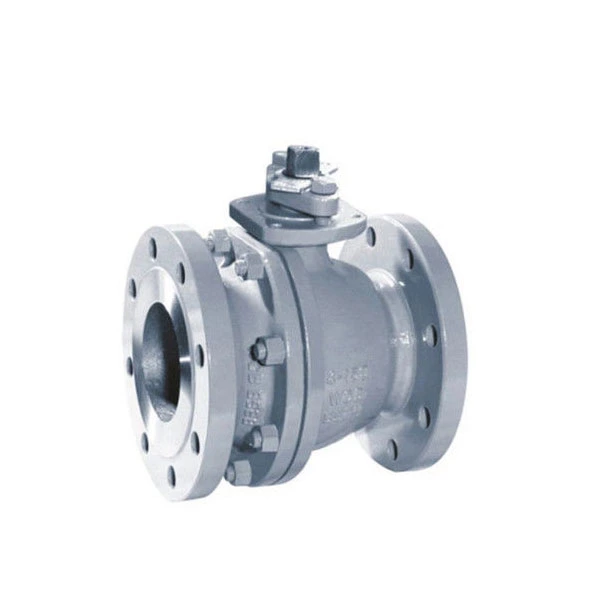 Small Torque 2 Piece Body Ball Valve Floating Type Low Emission Packing