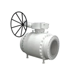 Strong Sealing Soft Seated Ball Valve Trunnion Mounted With Gear Operated