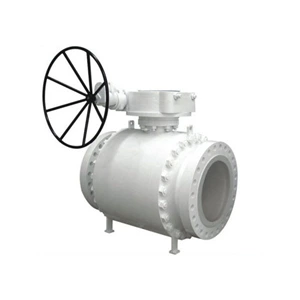 Strong Sealing Soft Seated Ball Valve Trunnion Mounted With Gear Operated