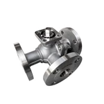 3 Way Ball Valve Stainless Steel Direct Mounting Pad for Motor Actuators Automation
