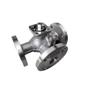 3 Way Ball Valve Stainless Steel Direct Mounting Pad for Motor Actuators Automation