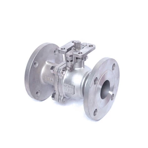 Electric Actuator High Pressure Two Piece Ball Valve Full Port Double Flange Ends