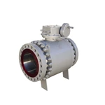 Straight Through 3 Piece Body Ball Valve , Trunnion Mounted Valve