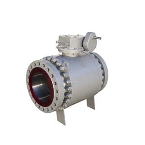 Straight Through 3 Piece Body Ball Valve , Trunnion Mounted Valve