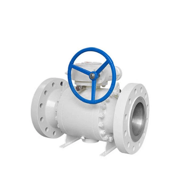 Forged Body Trunnion Mounted Ball Valve Corrosion Resistant With Gear Operated