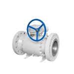 Forged Body Trunnion Mounted Ball Valve Corrosion Resistant With Gear Operated