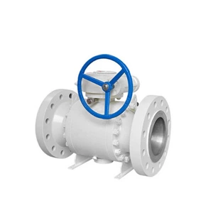 Forged Body Trunnion Mounted Ball Valve Corrosion Resistant With Gear Operated