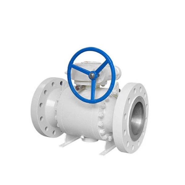 Forged Body Trunnion Mounted Ball Valve Corrosion Resistant With Gear Operated
