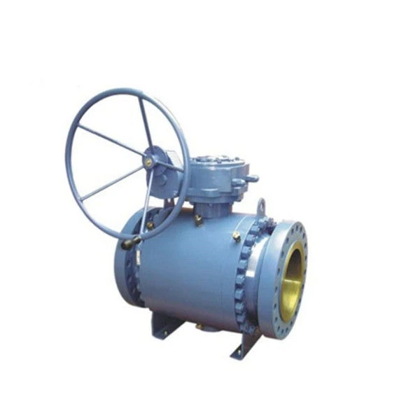 Full Bore Three Piece Ball Valve , Trunnion Mounted Gear Operated Ball Valve