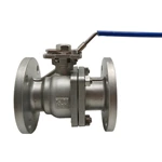 Class 150LB CF8 Stainless Steel Flanged Ball Valve 2 Inch Operating By Handle