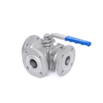High Performance 3 Way Ball Valve Stainless Steel , PN40 T Port L Port Ball Valve