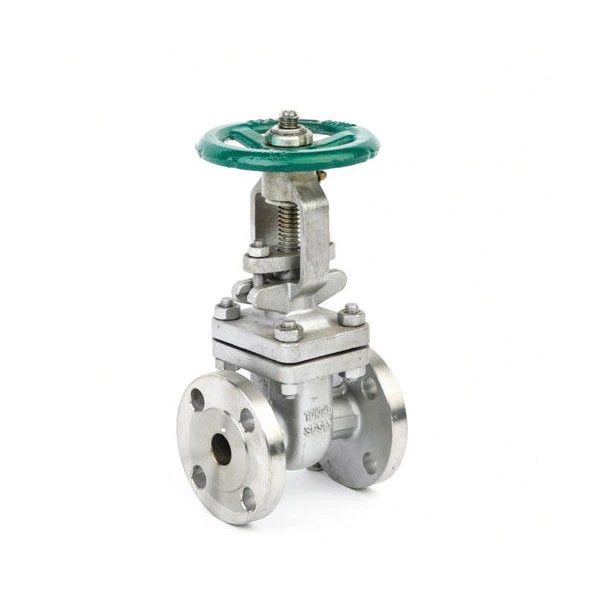 ANSI 150lb Flanged Stainless Steel Gate Valve With Handwheel , Straight Through Type