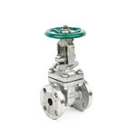 ANSI 150lb Flanged Stainless Steel Gate Valve With Handwheel , Straight Through Type