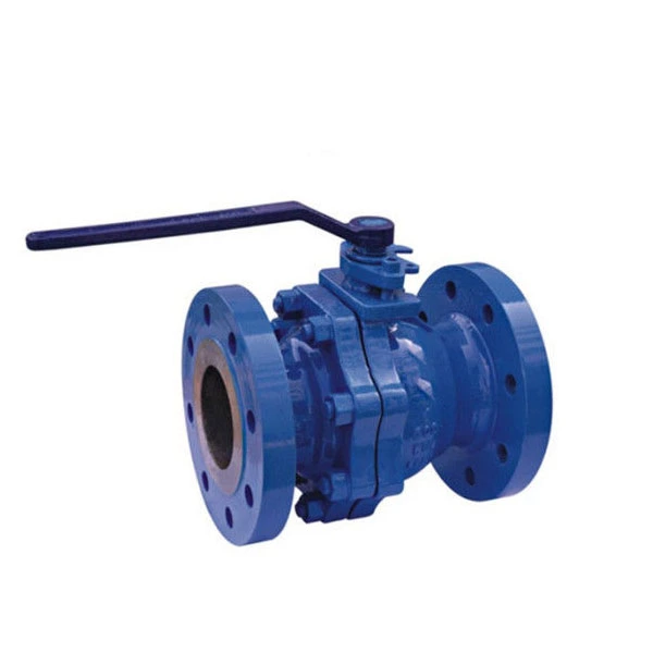 Cast Steel Flanged 2 Piece Body Ball Valve Full Port For Industrial