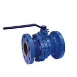 Cast Steel Flanged 2 Piece Body Ball Valve Full Port For Industrial