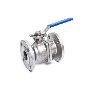 RF CF8 CF8M WCB Double Flange End Ball Valve , Soft Seat Split Body Valve
