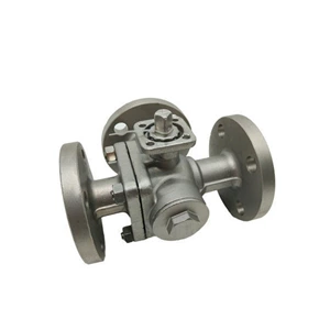 Q45F 16P T - Port 3 way Flange CF8M Ball Valve Floating High Platform Control Valve