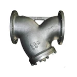 Compact Flanged Y Type Strainer With NPT Drain Plug ASME B 16.34 Design