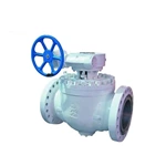 High Temperature Trunnion Ball Valve , Gear Operated Fixed Ball Valve