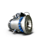 Low Emission 3 Piece Body Ball Valve Trunnion Mounted BS 5351 Standard