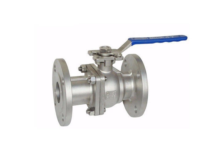 Electric Actuator High Pressure Two Piece Ball Valve Full Port Double Flange Ends