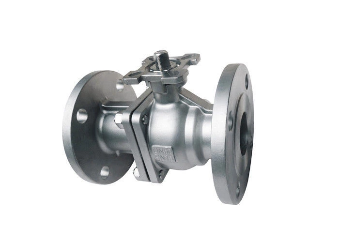 DIN Double Flanged Ball Valve ISO5211 Pad With Handle Or Actuator