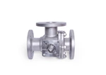 Q45F 16P T - Port 3 way Flange CF8M Ball Valve Floating High Platform Control Valve
