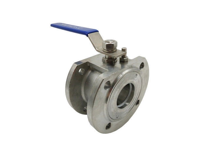 SS316 DN80 Wafer Ends Wafer Ball Valve CF8M 1PC PN16 With Lever Light Weight