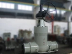 Carbon Steel Alloy Steel Cast Steel Gate Valve High Temperature Bw End Gate Valve
