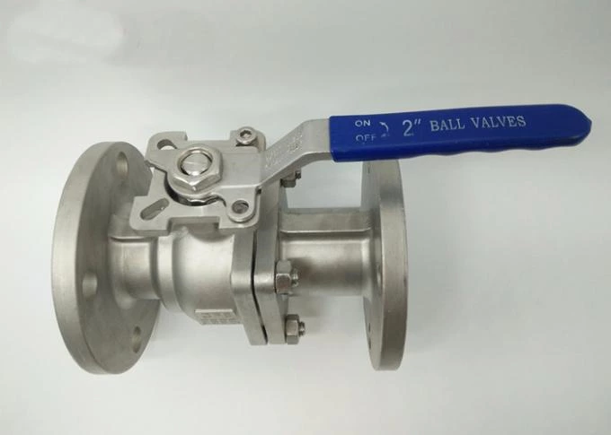 DIN Double Flanged Ball Valve ISO5211 Pad With Handle Or Actuator 0