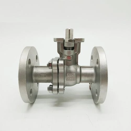 PN16 High Mounting Pad 2PC Full Port Ball Valve , Floating CF8 DN50 Ball Valve 0