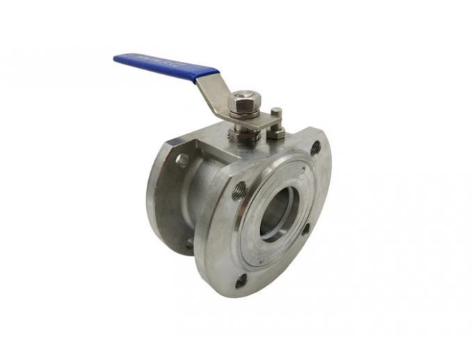 WCB Carbon Steel Wafer Type Ball Valve With Stainless Steel Handle 0