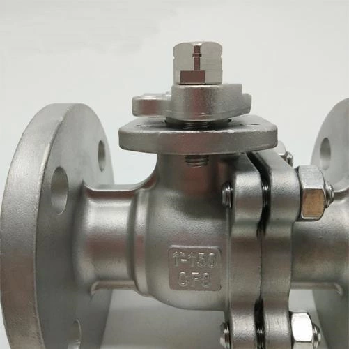PN16 Stainless Steel Flanged Ball Valve DN50 Handle SS304 SS316 WCB 0