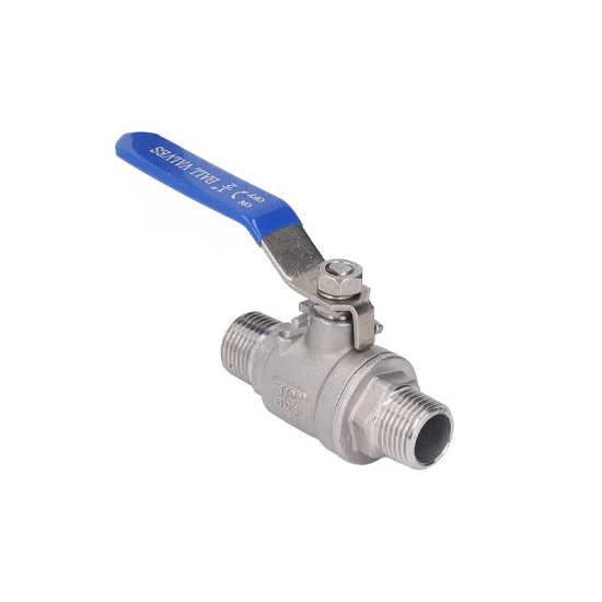 1000 WOG Ball Valve, 2 Piece, 1/2 Inch, DN15, MNPT*FNPT Ends
