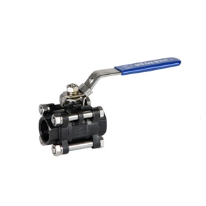 3 Piece Threaded Ball Valve, A216 WCB, 1 Inch, 1000 PSI, NPT