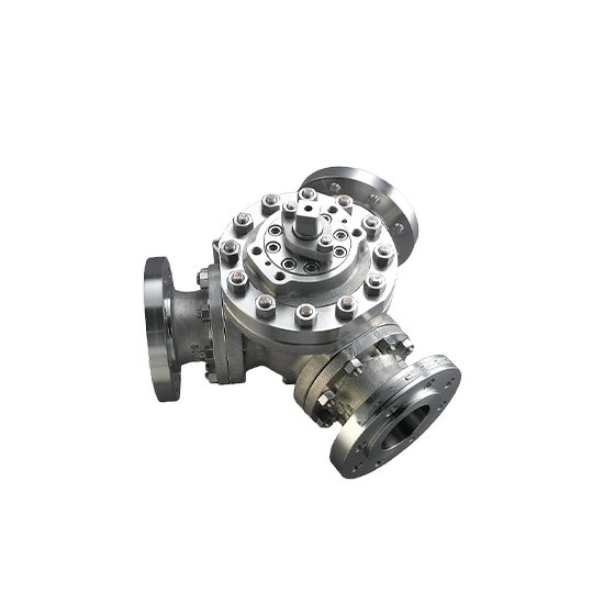 3 Way Top Entry Ball Valve, API 6D, ASTM A105N, RF, Custom