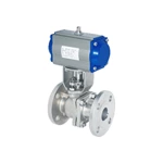 ASTM A351 CF8 Segment Ball Valves, DN100, PN16, Pneumatic