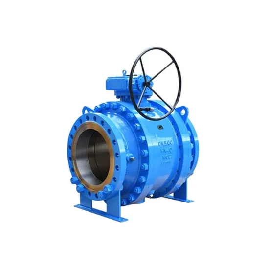 Cast Steel Trunnion Ball Valve, API 6D, WCB, DN500, PN40, RF